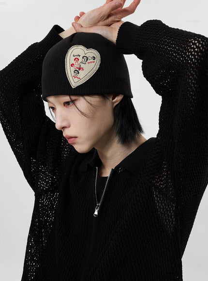 Heart Beanie Unisex CY322