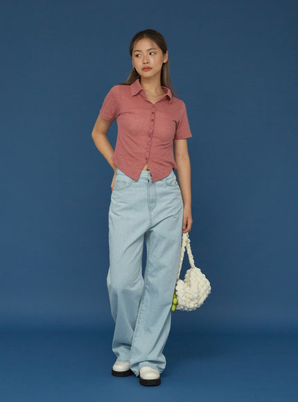 Basic Wide Denim Pants CG02