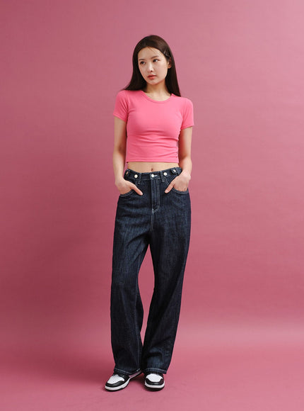 Summer Wide Leg Denim Pants CY25