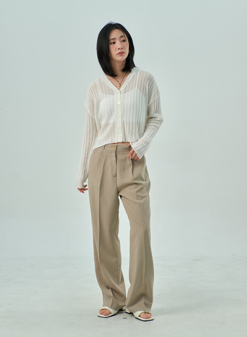 Wide Basic Tailored Pants OY310