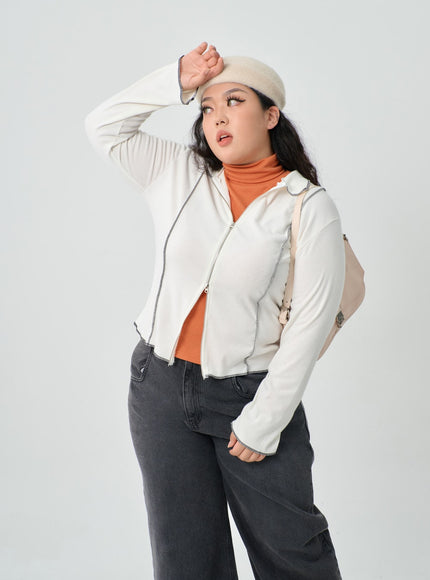 Plus Two Way Zipper Jacket IN16