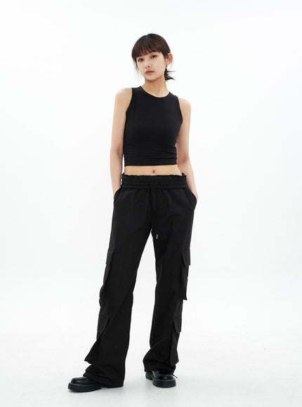 Round Neck Cropped Tank Top CA05