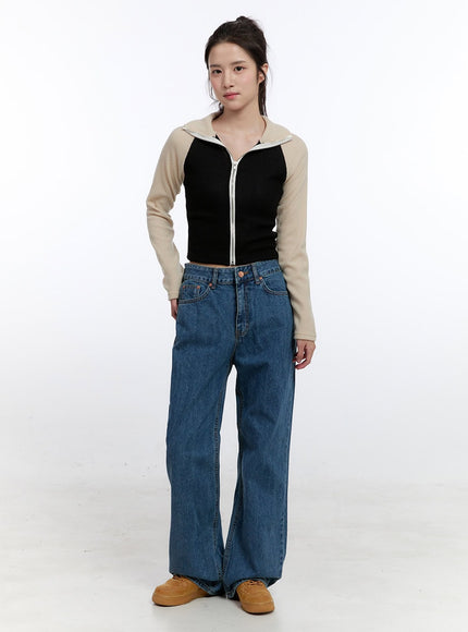 melanie-wide-leg-jeans-on418 / Blue