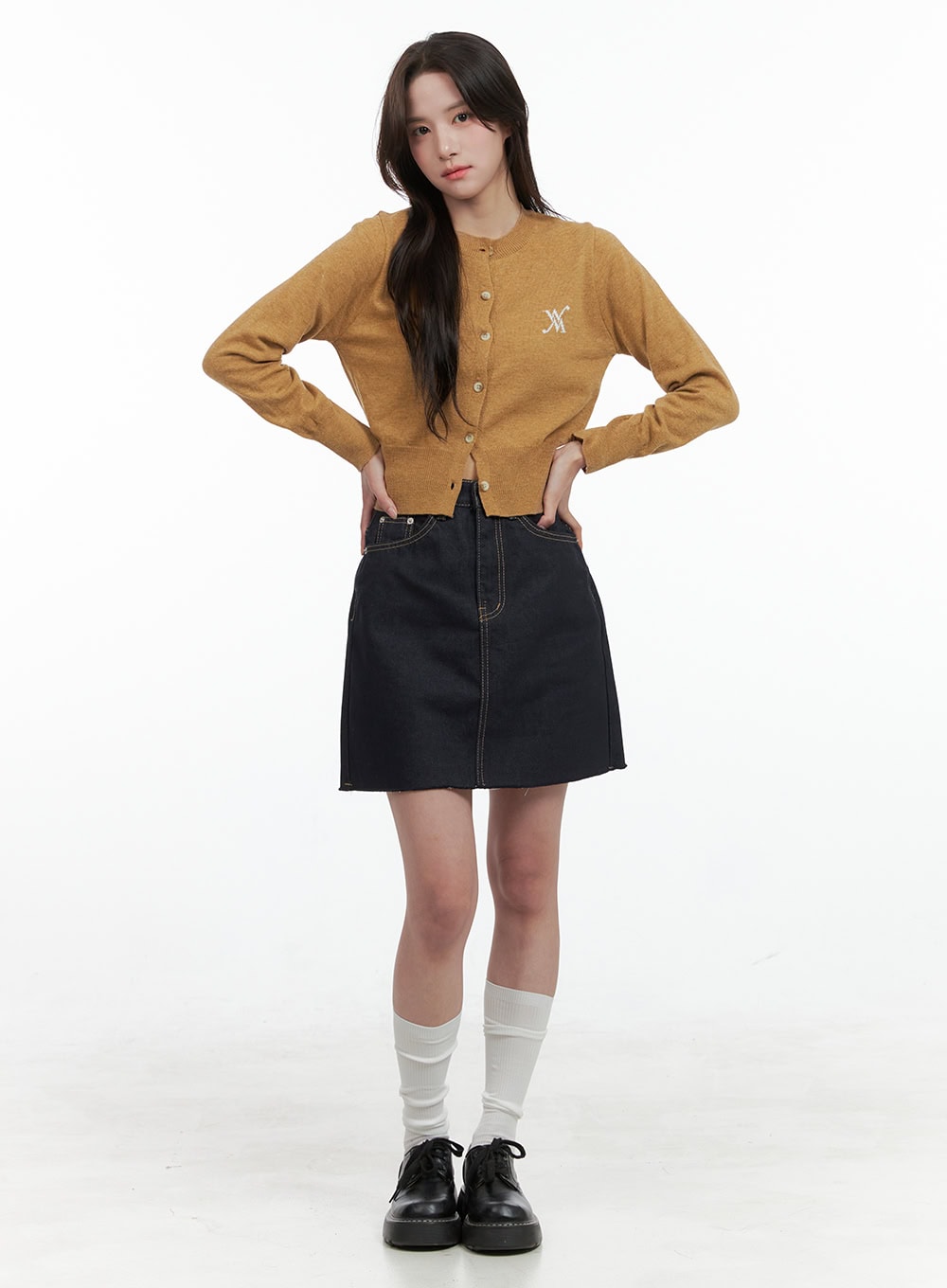 uma-denim-mini-skirt-og412 / Dark blue