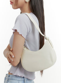 oval-shoulder-bag-oy413 / Light beige