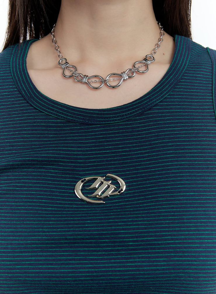 silver-urban-chain-necklace-cf506 / Silver