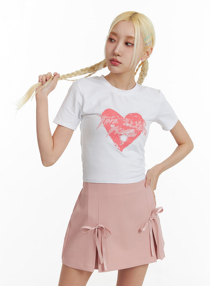 heart-graphic-t-shirt-if408 / White