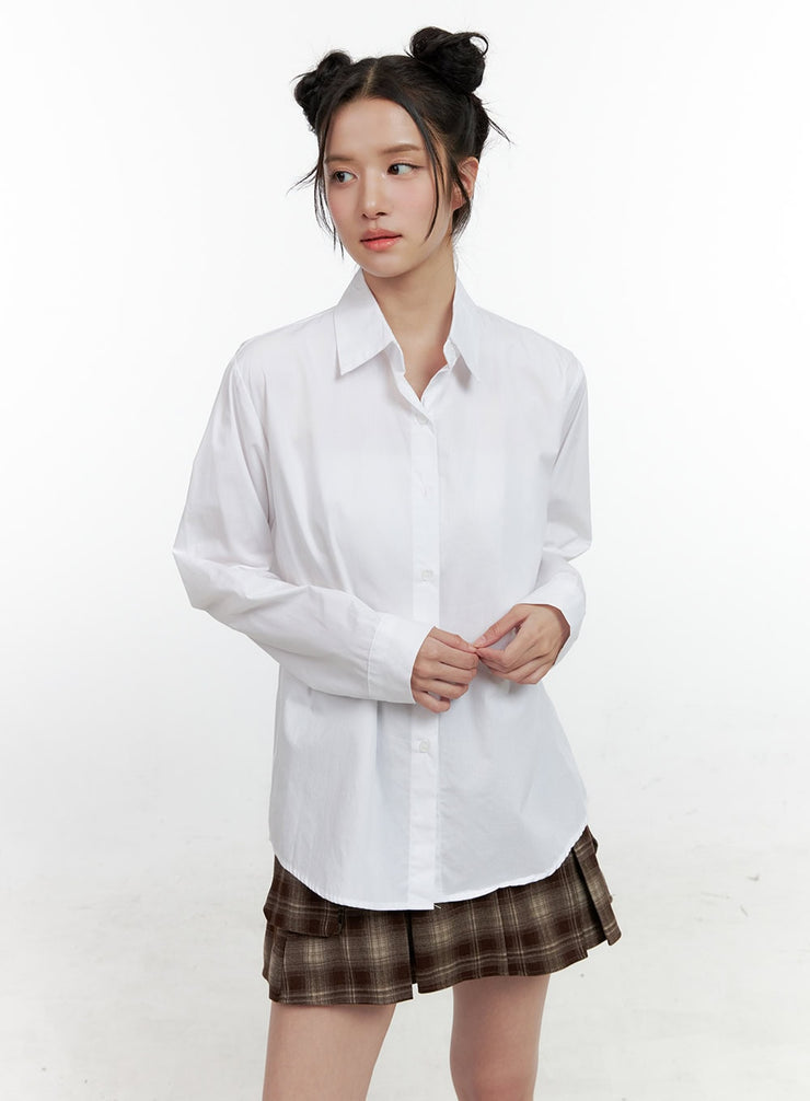 oversized-collared-shirt-on404 / White