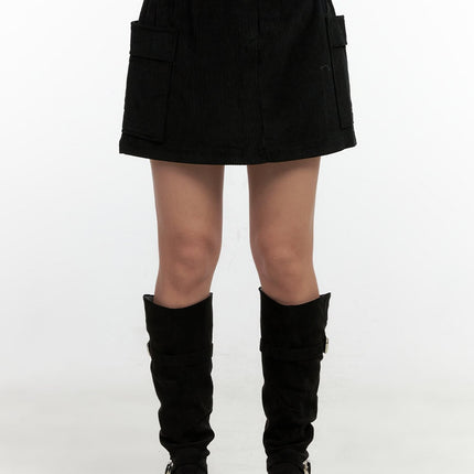 cargo-pocket-mini-skirt-cn404 / Black