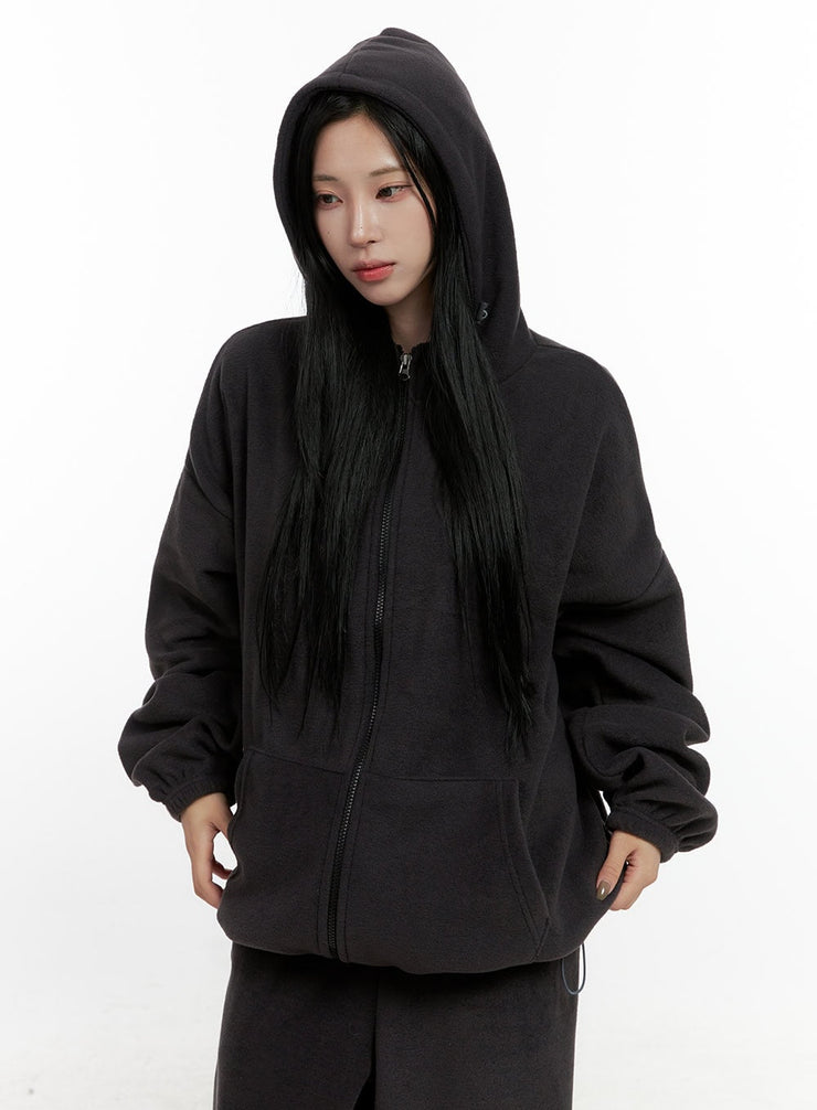 urban-oversize-hooded-sweatshirt-cn408 / Dark gray