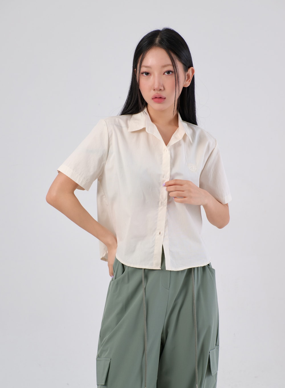 Cropped Oversized Shirt IA304