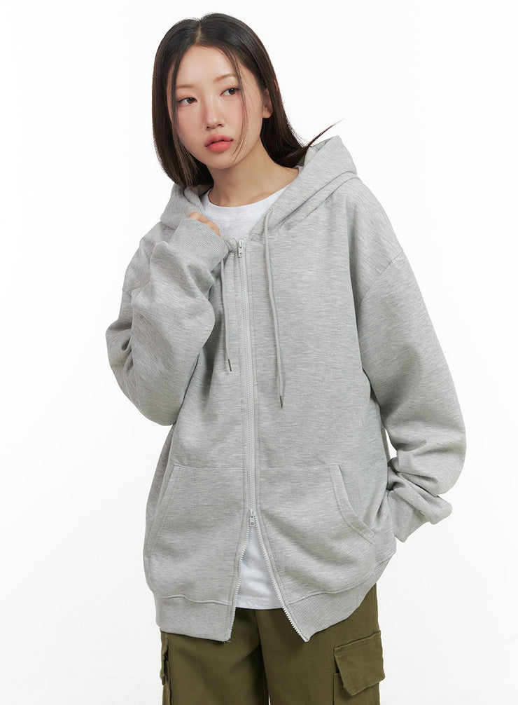 two-way-zipper-hoodie-co417 / Gray