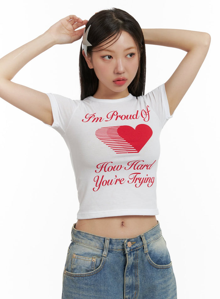 graphic-lettering-crop-top-cu405 / White