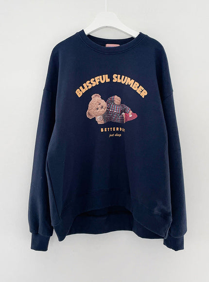 Sleeping Bear Print Sweatshirt