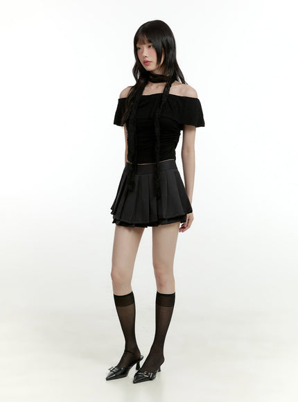 pleated-layered-mini-skirt-cl426