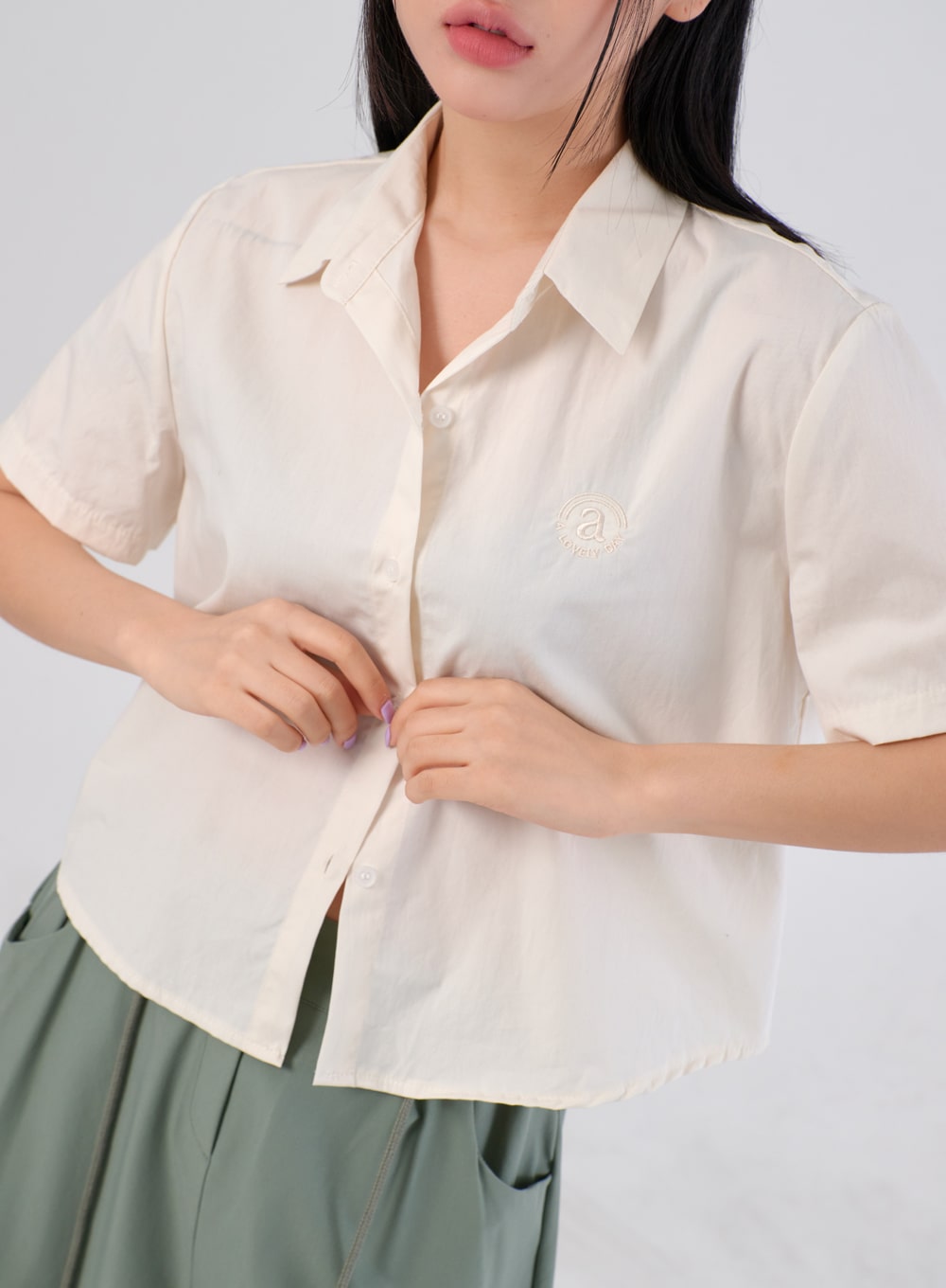 Cropped Oversized Shirt IA304