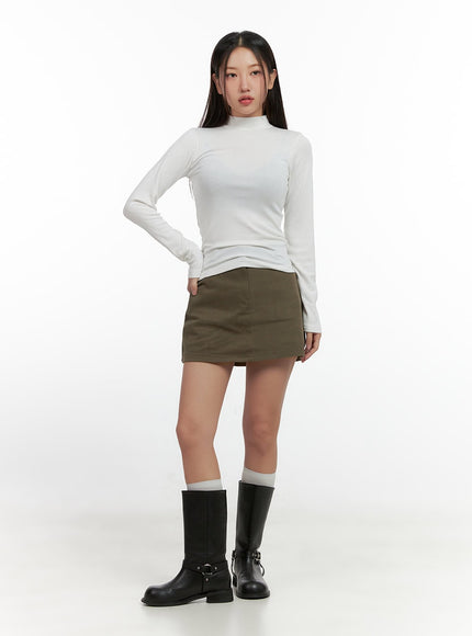 solid-cotton-mini-skirt-cn412