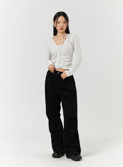 corduroy-middle-waist-pocket-straight-leg-trousers-cd322