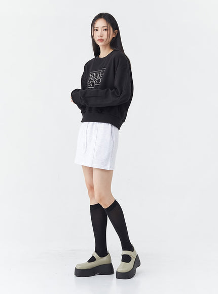 Basic Sweat Skirt with Pocket OG17