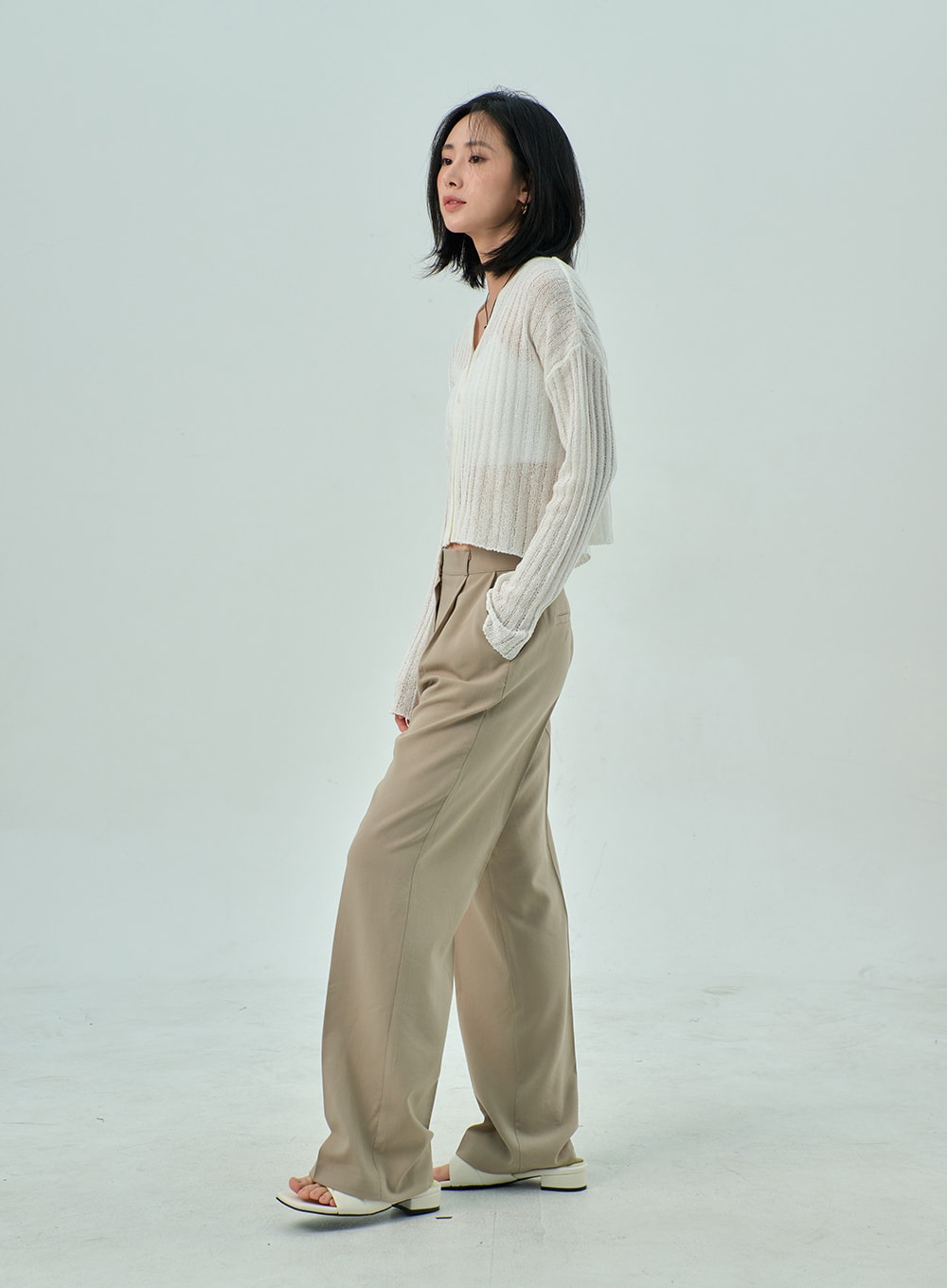 Wide Basic Tailored Pants OY310