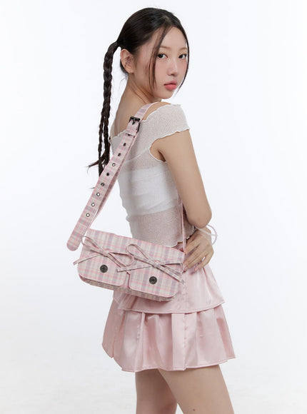 checkered-ribbon-shoulder-bag-cg414