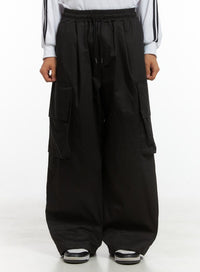 mens-cargo-chic-cotton-pants-is420 / Black