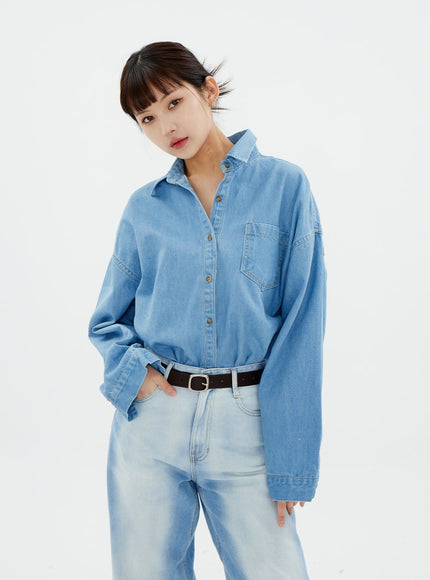 Relaxed Fit Denim Shirt CM10