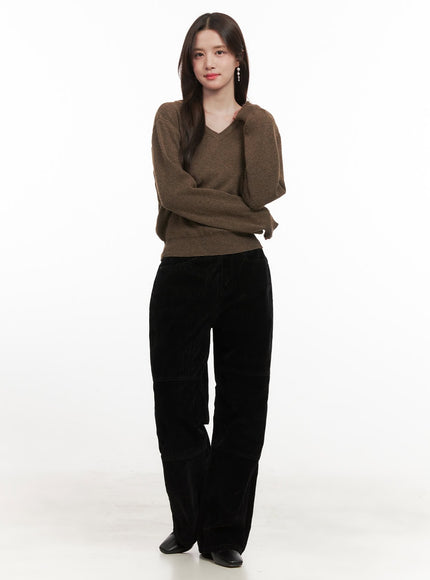 Soft Touch Fleece-Lined Wide-Leg Pants CJ515