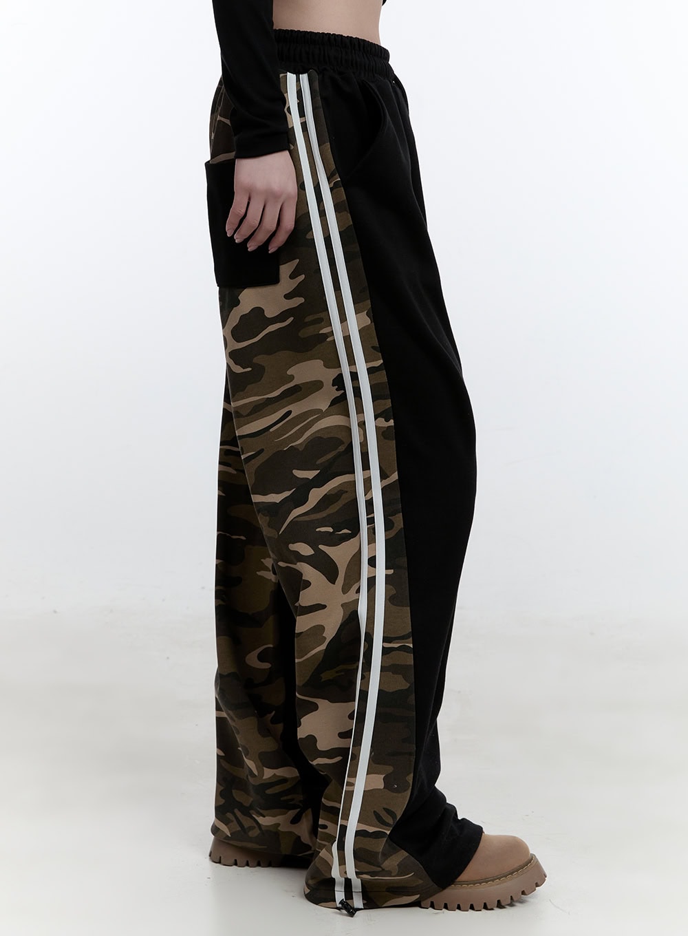 Camo Two-Tone Sweatpants CJ522