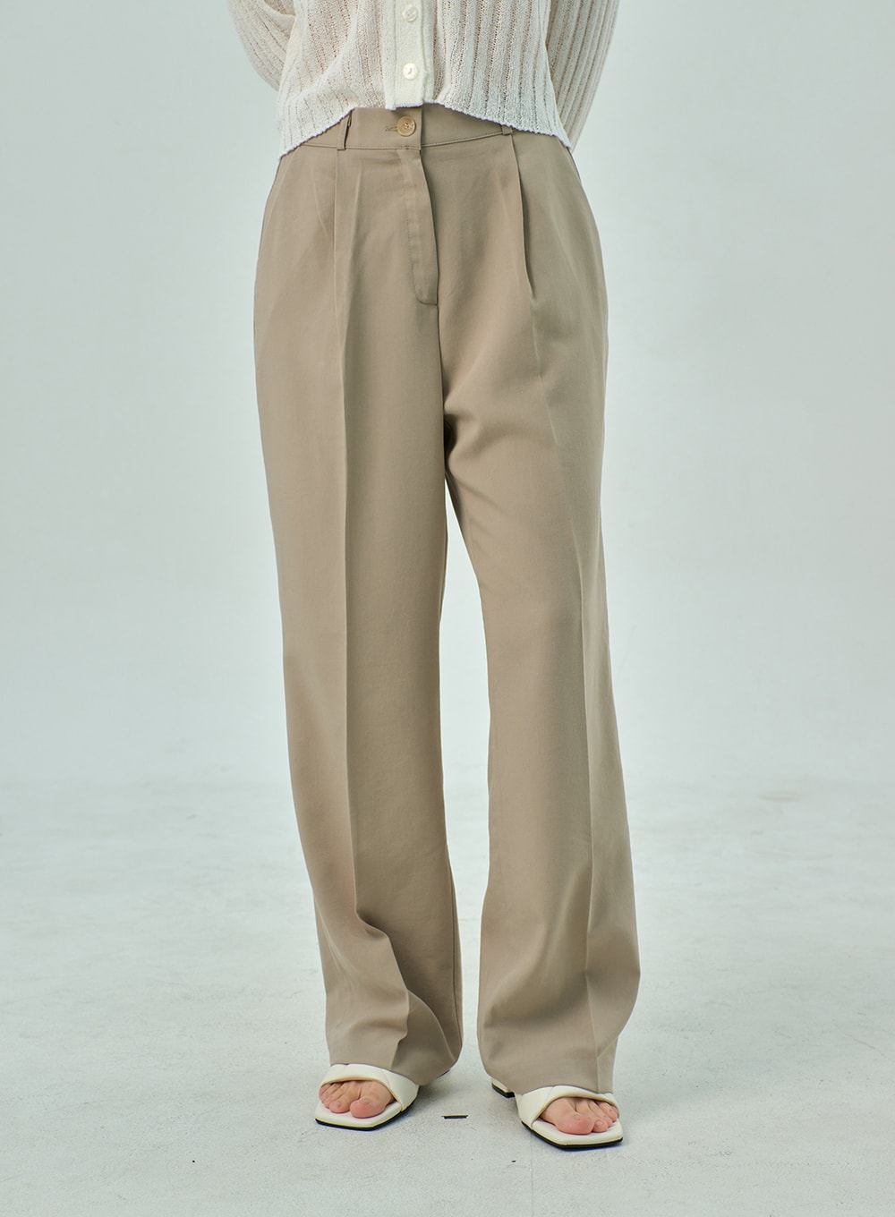 Wide Basic Tailored Pants OY310