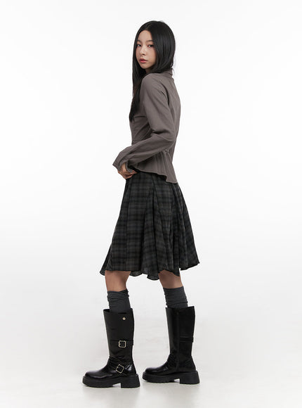 checkered-pleated-midi-skirt-cn426