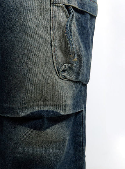 mens-cargo-pocket-washed-denim-jeans-io428