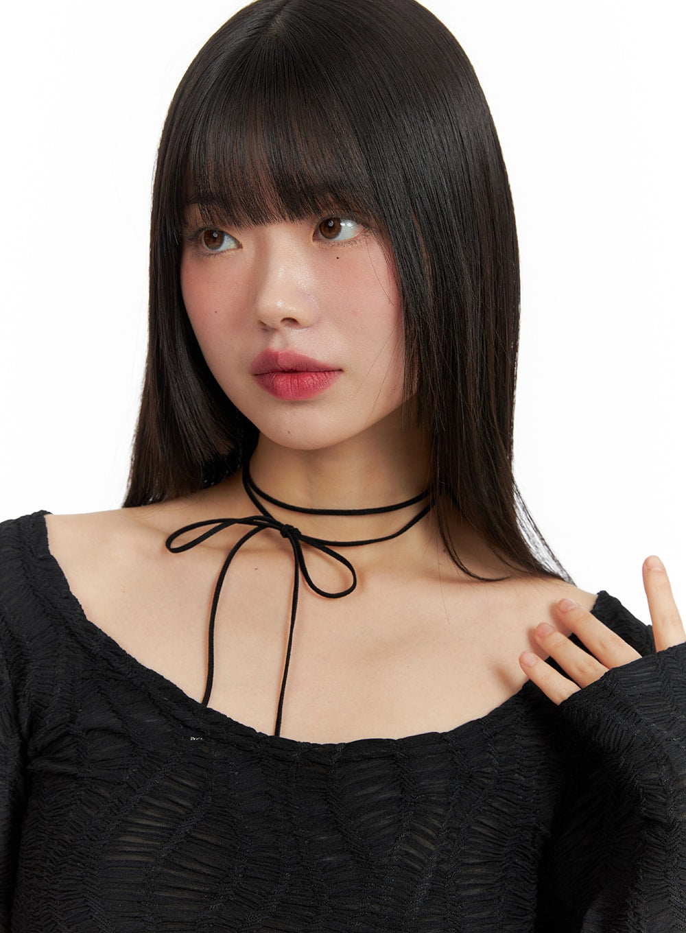 ribbon-choker-necklace-cf422