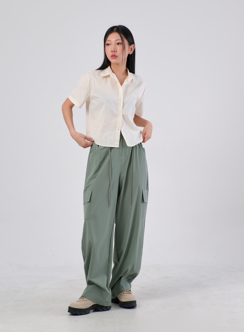 Cropped Oversized Shirt IA304