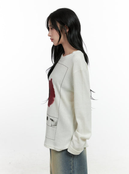 floral-ribbed-long-sleeve-tee-cn407