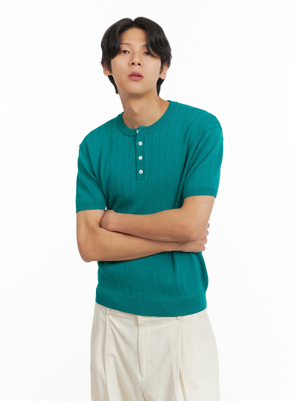 mens-solid-round-neck-t-shirt-green-iy424