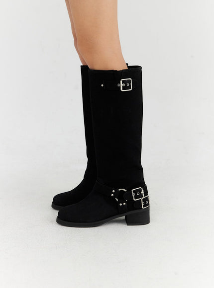 buckle-faux-leather-boots-cn315