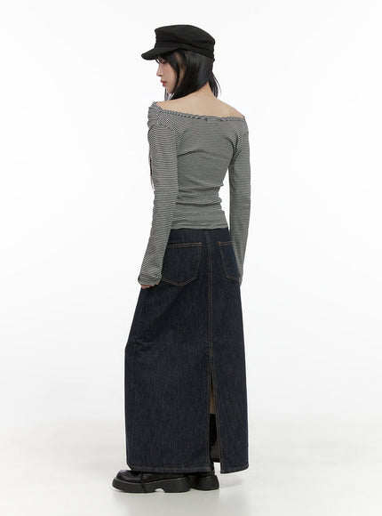 tailored-stitch-cotton-midi-skirt-cs413