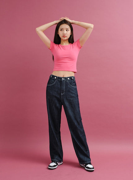 Summer Wide Leg Denim Pants CY25