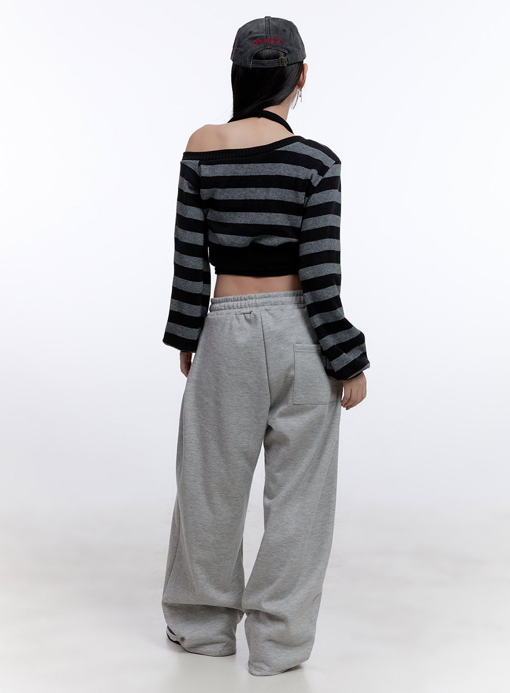 Cozy Pintuck Wide-Leg Sweatpants CJ509