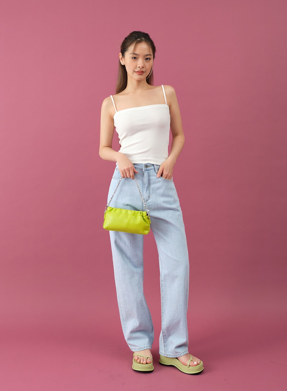 Wide Denim Pants for Summer CM12