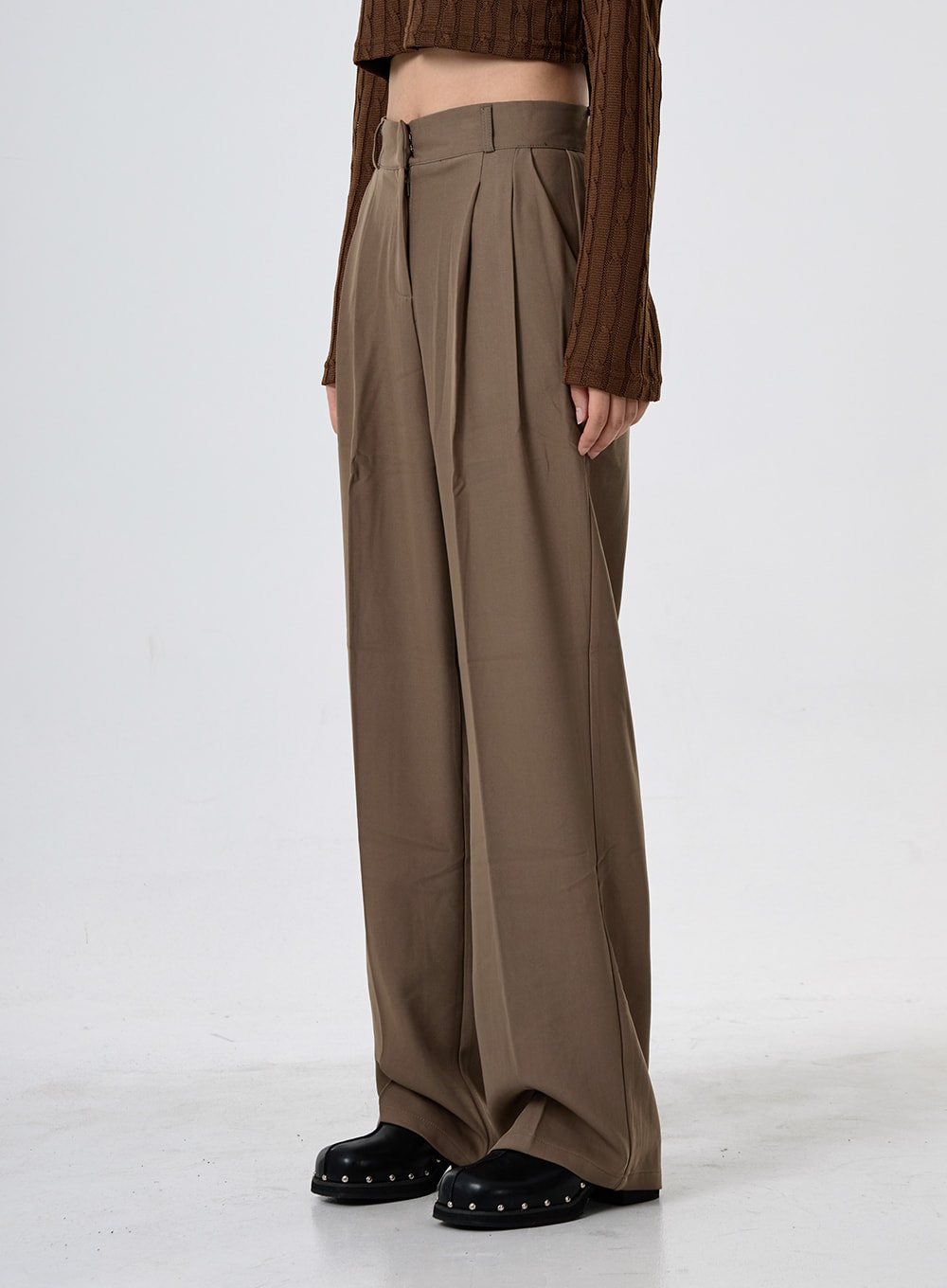 Basic Pintuck Tailored Pants CG30