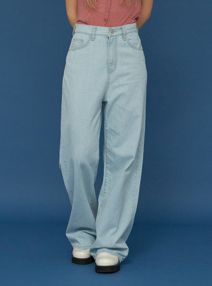 Basic Wide Denim Pants CG02