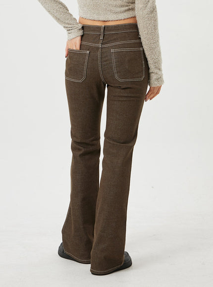 Twin Pocket Bootcut Pants CF328