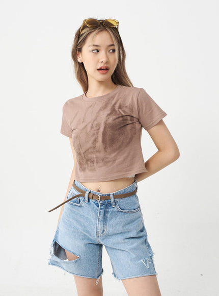 Gradient Crop Top CJ16