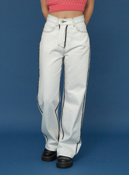 Stich Wide Pants CG03