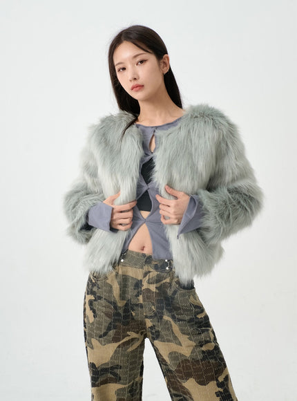 Fluffy Fur Jacket IO12