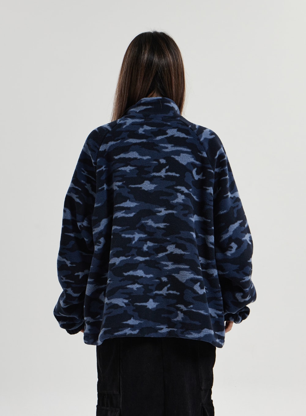 Oversize Military Pattern Soft Zipper Jacket CN17