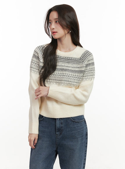 round-neck-nordic-print-sweater-on429