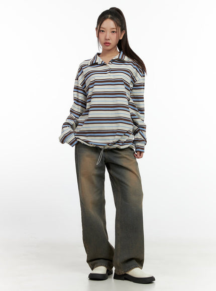 stripe-buttoned-collar-tshirt-cn412